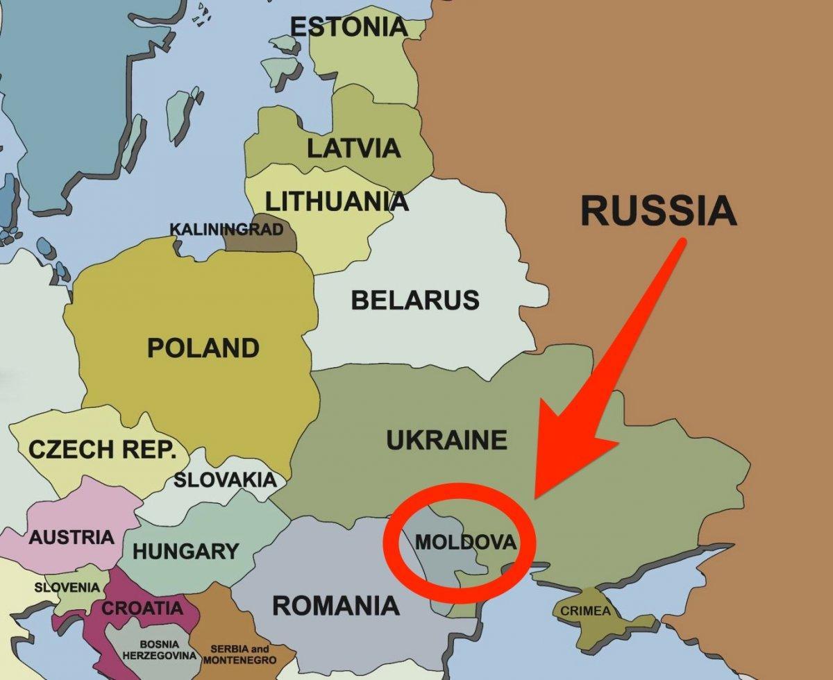 kaart van Moldawië