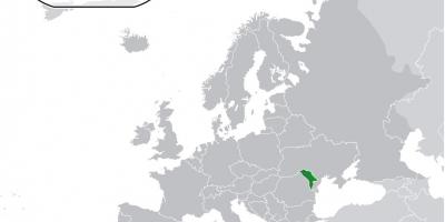 Moldawië plek op die wêreld kaart